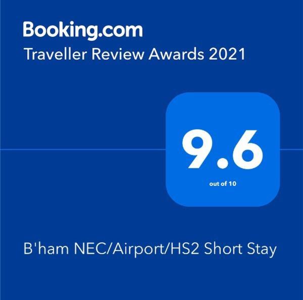 B'Ham Nec/Airport/Hs2 Short Stay Birmingham Eksteriør bilde